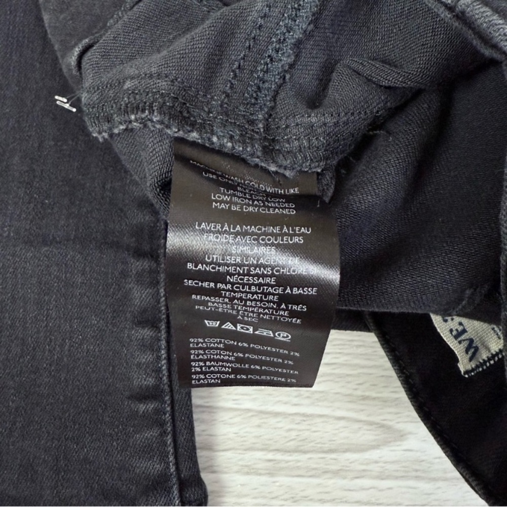 Free People x We The Free Jayde Retro High Rise Flare Stretch Jeans Onyx 25 - Picture 16 of 17